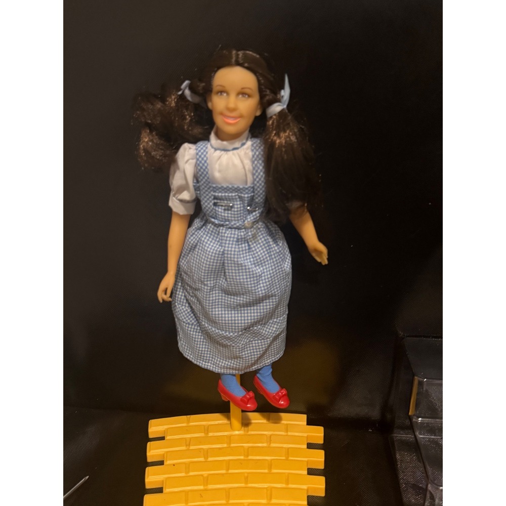 Wizard of Oz Dorothy Doll Judy Garland Gingham Dress Ruby Slippers Yellow Brick